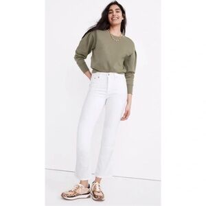 Madewell Women's White Cali Demi Boot Jeans Size 28